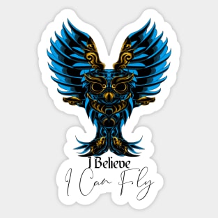 I Believe I Can Fly Sticker